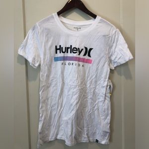 NWT Hurley White Graphic Tee
